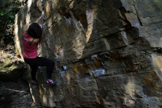Working out the moves of a traverse style boulder problem in Avalonia