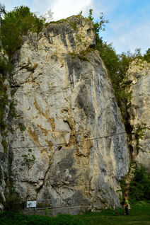 Getting ready for my first outdoor sport climbing experience in Bled