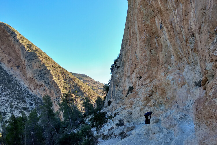 Getting ready for our first route at Rincon Bello