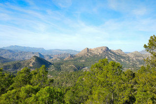 View of the mountains of Costa Blanca from the Puig Campana round trek