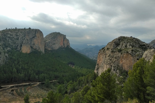View over some mountains nearby Sella from Sector Bear